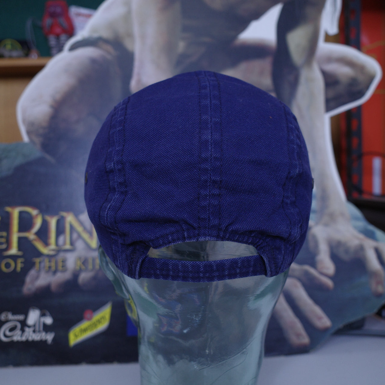 Vintage L.L Bean Bong Bill Baseball Hat Cotton Navy Cap Men's Small