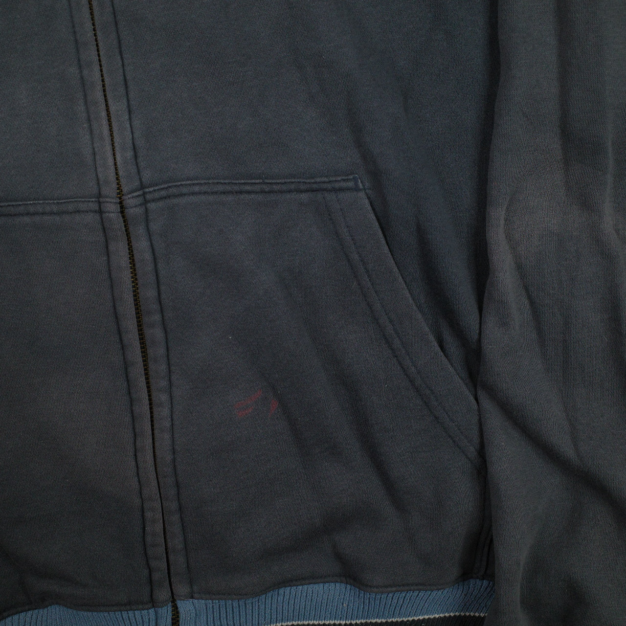 Element Zip Up Spell Out Y2K Black Hoodie Men's Large