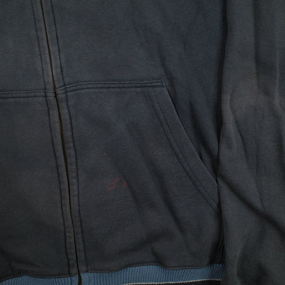 Element Zip Up Spell Out Y2K Black Hoodie Men's Large