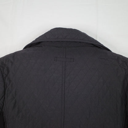 Max Mara Vintage Quilted Black Jacket Missing Buttoms Size 14