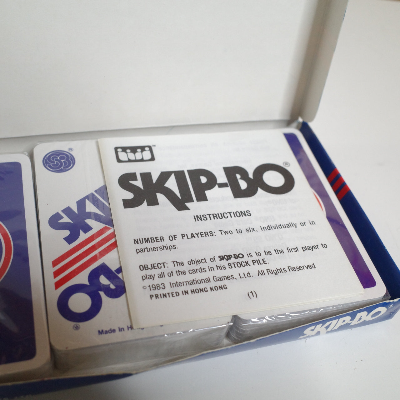 Skip-Bo 1988 Card Game Sealed Factory Sealed Makers Of Uno
