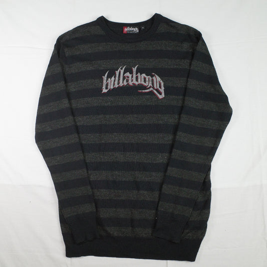 Vintage Billabong Striped Sweater Wool Acrylic  Chest Logo Mens Small