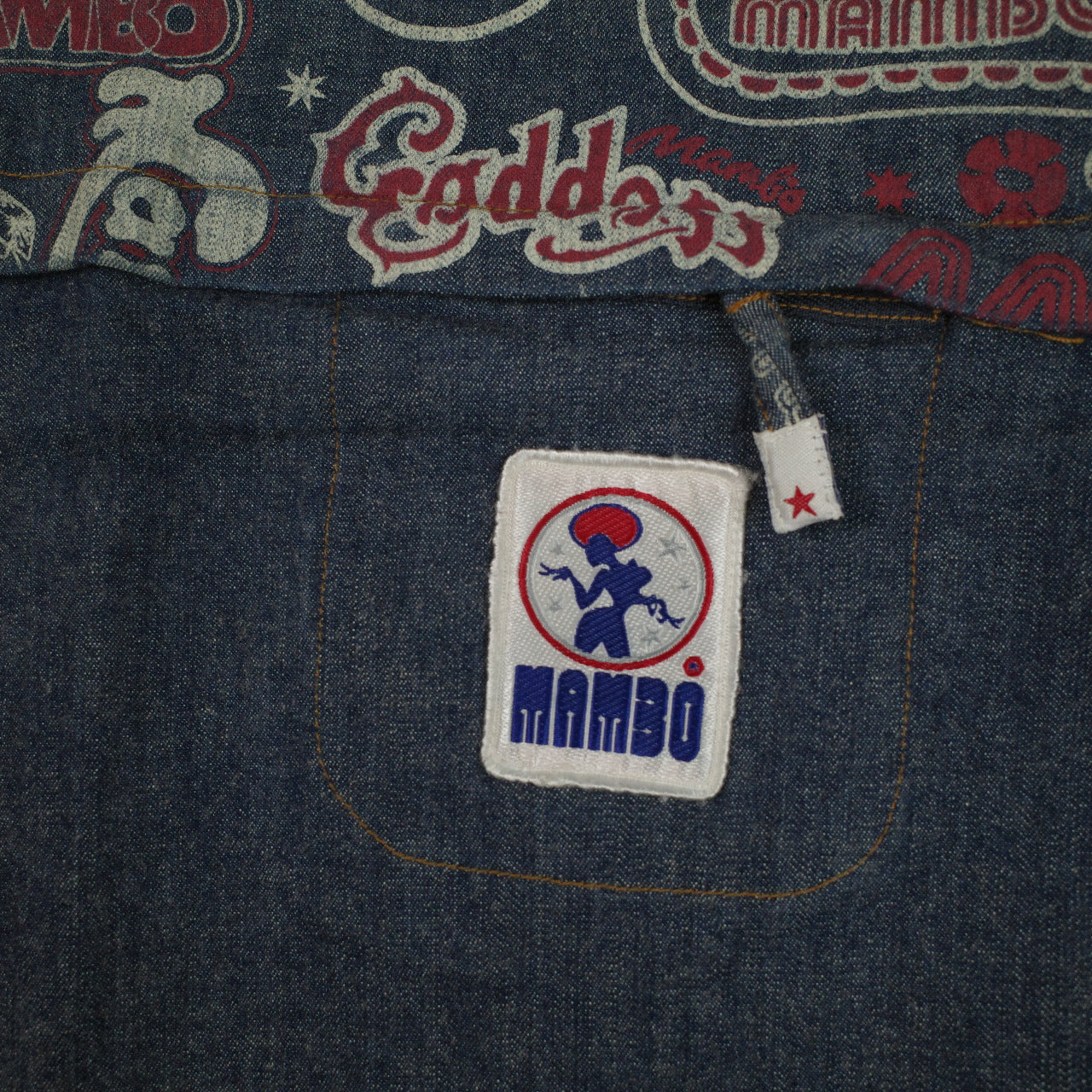 Boom Boom Jeans Shorts Womens Blue Dark Y2K Booty Shorts