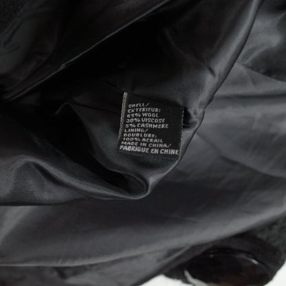 Anna Sui Black Wool Button Knee Length Coat 6