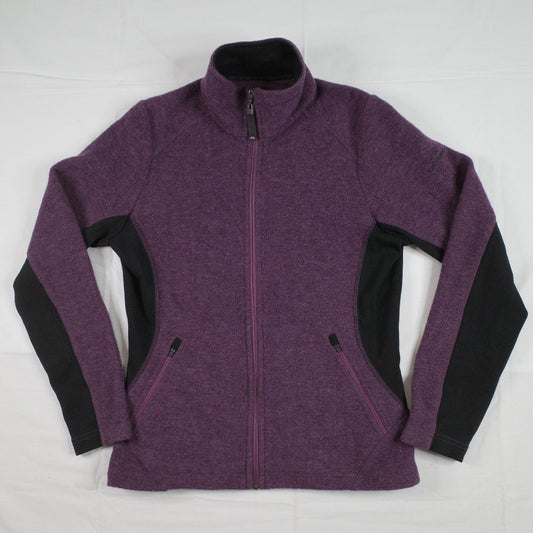 Kathmandu Merino 300+ Fleece Jacket Zip Up Hooded Womens 10