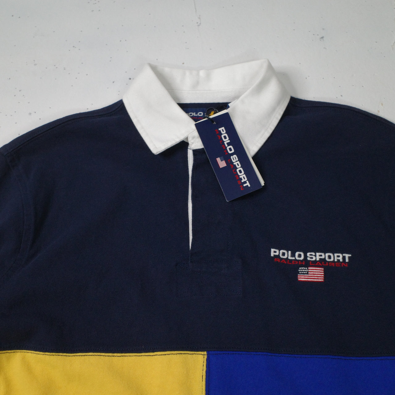 Polo Ralph Lauren Rugby Polo Color Block Mens Small New