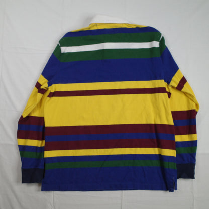 Polo Ralph Lauren Men's Classic Fit Polo Sport Rugby Shirt Blue Green White Large