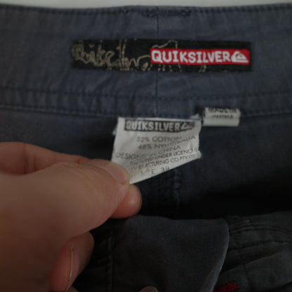 Vintage Quicksilver Boardshorts Navy Blue Cargo Pockets