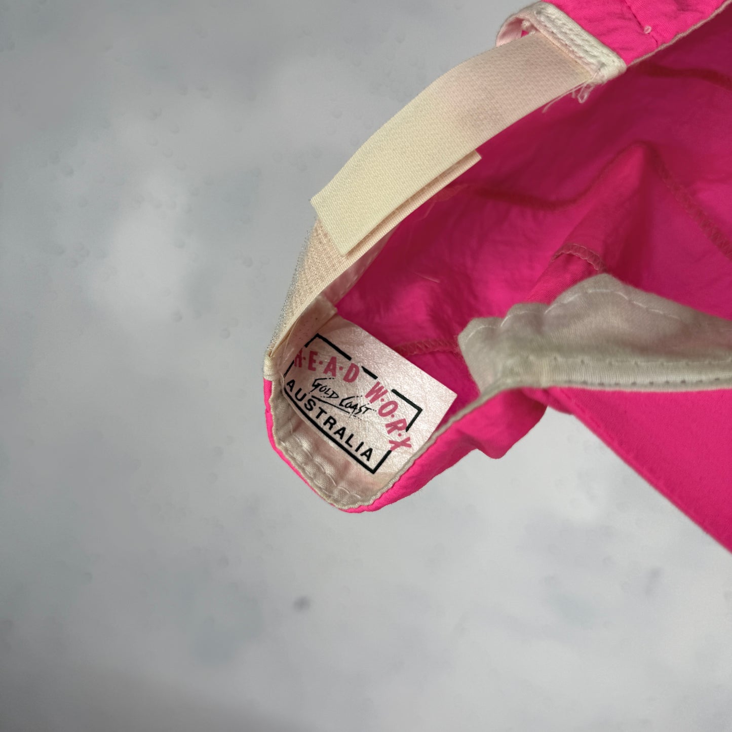 Vintage Head Worx Gold Coast Pink Cap Australia 90s Adjustable Back