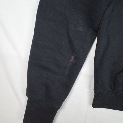 True Religion Women’s Black Full Zip Hoodie Womens Medium Gold Logo