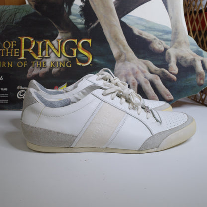 Burberry Suede Leather White/Grey Trainers EU 44 US11