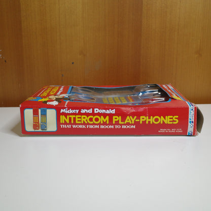 Vintage Mickey Mouse Donald Duck Intercom Play Phones Concept 2000