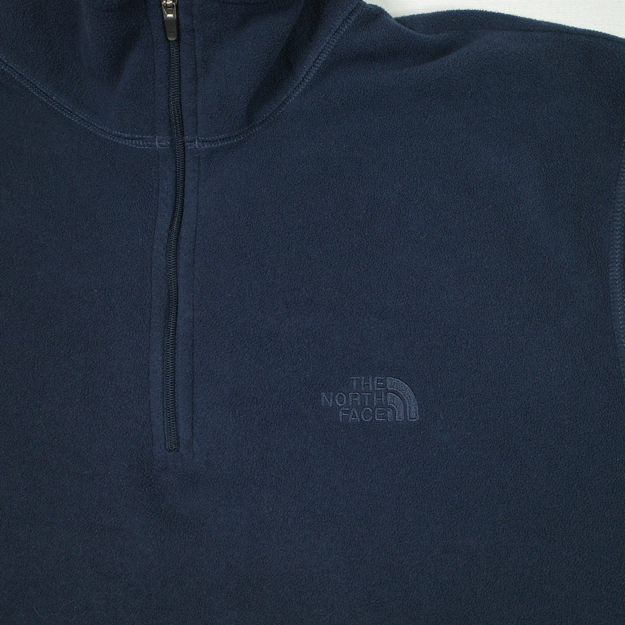 The North Face Navy Quarter Zip Thin Fleece Pullover Sweater Mens Large