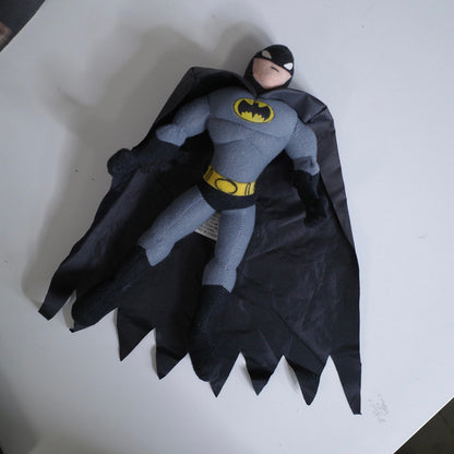 DC Comics Batman Plush Doll Figure 11" Soft Velvet Body Cape Nanco Black Gray