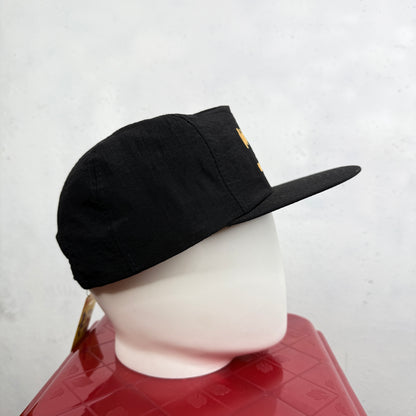 Vintage Nylon Airlie Beach Whitsundays Snapback Black Cap