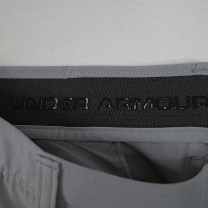 Under Armour Men Drive Tapered Shorts Size 36 UA Golf Water Repellent Grey New
