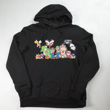 Super Mario Brothers 2011 Pullover Hoodie Graphic Print Sweater Size XL