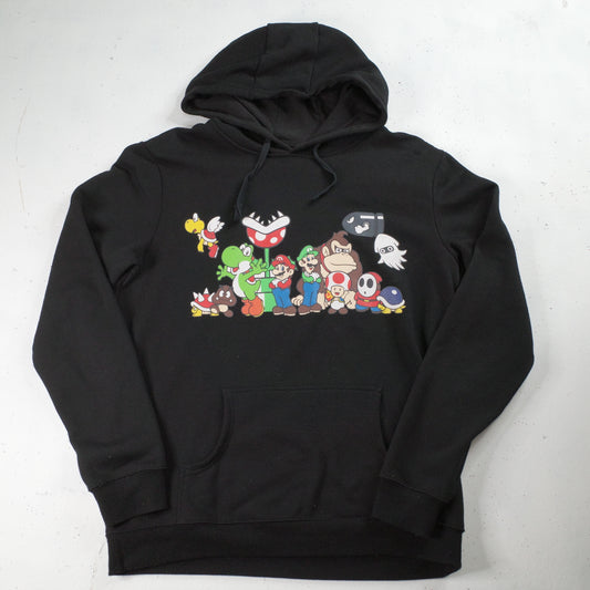 Super Mario Brothers 2011 Pullover Hoodie Graphic Print Sweater Size XL