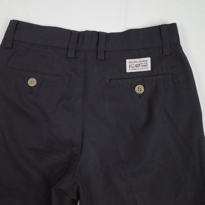Vintage Polo Ralph Lauren Pants Mens 29 Navy RL67 Classic Chino Cargo 100% Cotton