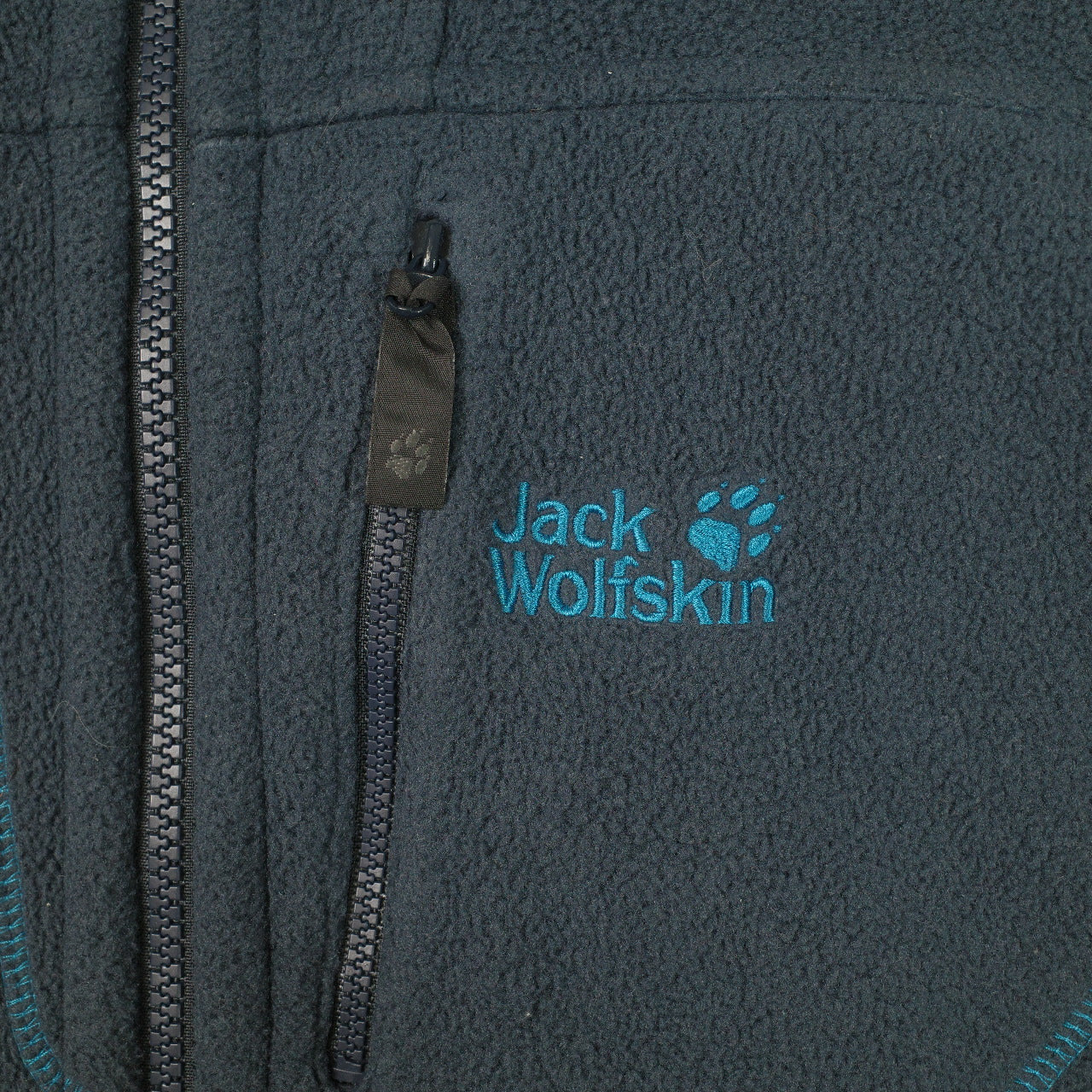 Jack Wolfskin Fleece Mens Medium Blue Nanuk 200 Paw Logo Jacket