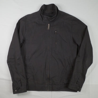 Rodd & Gunn Jacket Mens XS Pewter Cotton Armitage Full Zip Bomber