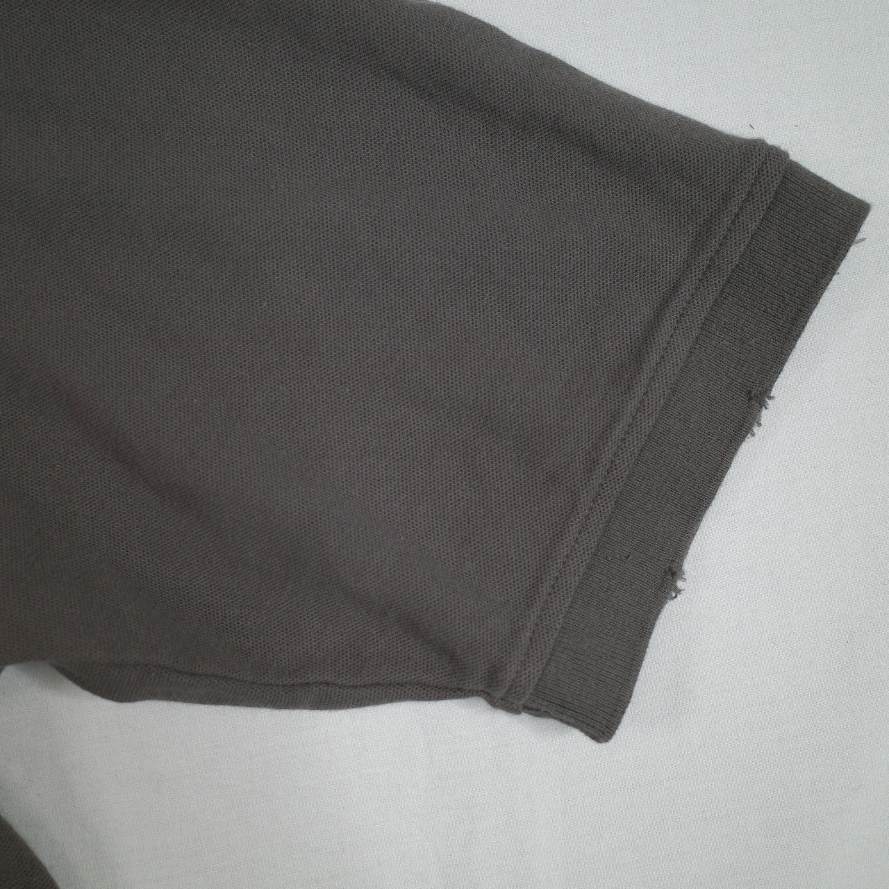 Vintage Converse Distressed Dark Grey Mens Short Sleeve Polo Medium New