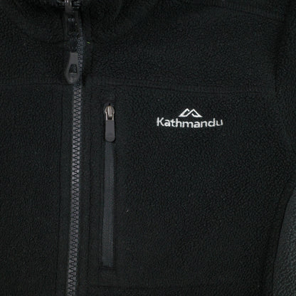 Kathmandu Jacket Thick Fleece Black Polartec Womens 6