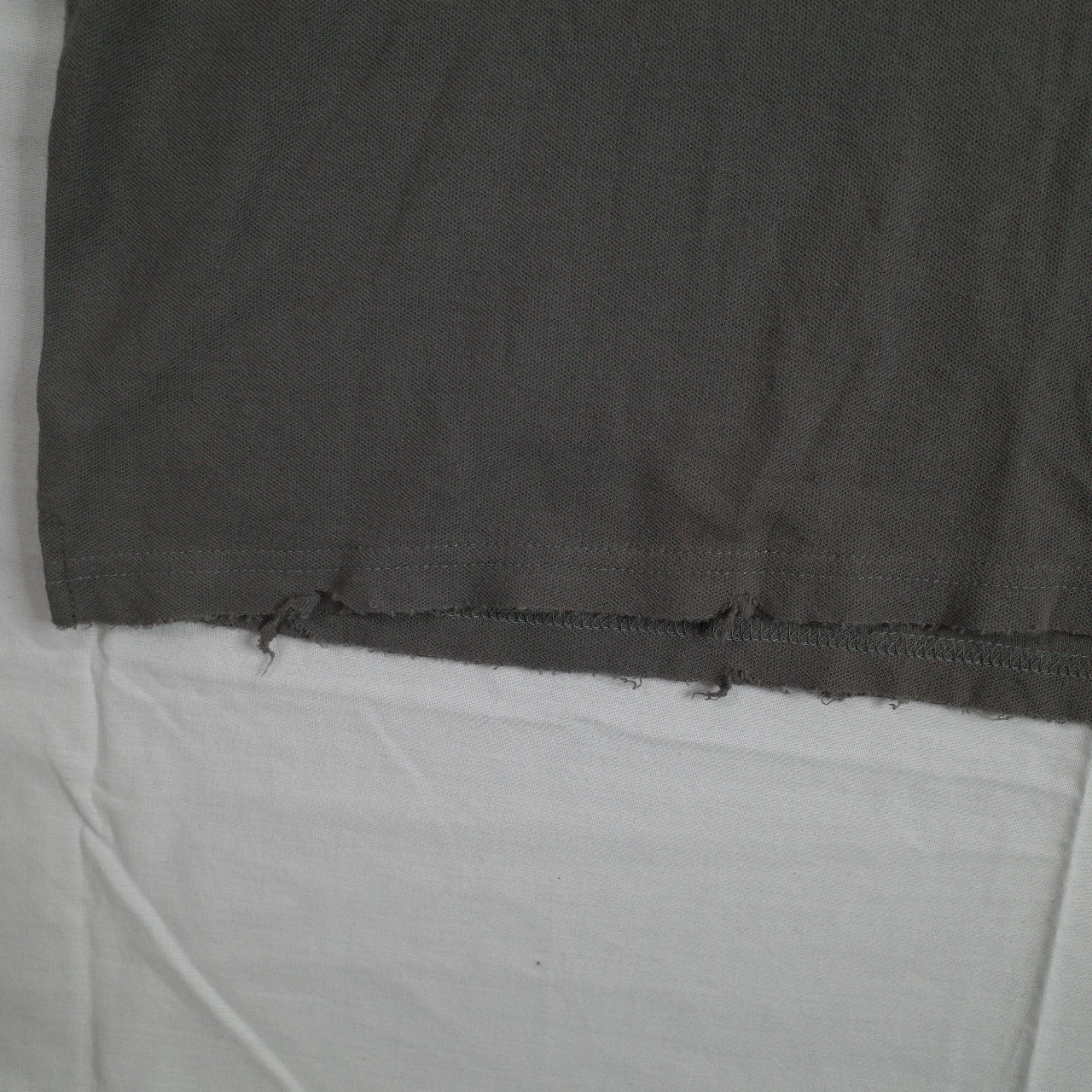 Vintage Converse Distressed Dark Grey Mens Short Sleeve Polo Medium New