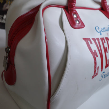 Everlast Duffle Bag Gym Travel Carry Vintage White Red