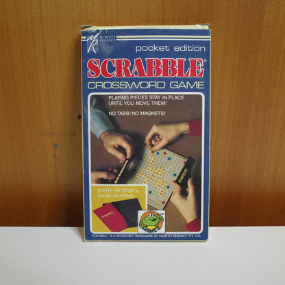 Scrabble Pocket Edition Portable Crossword Game Murfett NEW