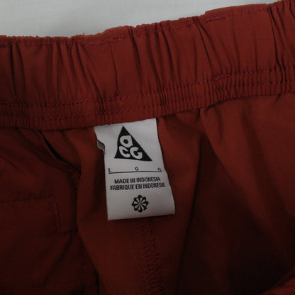 Nike ACG Dri-FIT UV Dev Trail Track Set Full Long Sleeve Button Up Pants Brown Mens Large SET NEW