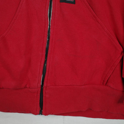 Dickies Red Hooded Jacket Mens Large