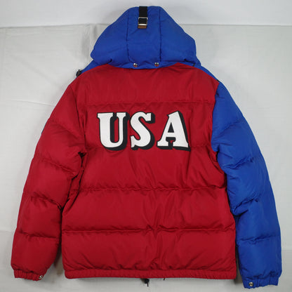 Polo Ralph Lauren Alpine Suicide Downhill Ski Down Puffer Jacket Mens Medium NWT RARE