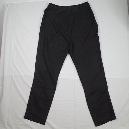 Gorman Black Cotton Mid Rise Pleated Trousers Workwear Corporate Womens 4