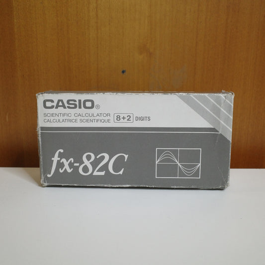 NEW Casio Scientific Calculator, FX-82C Vintage with case And Manual + Original Box