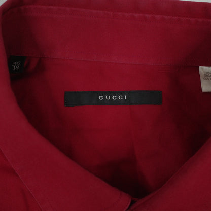 Gucci Mens Dress Shirt Button Up Mens Size 46/18