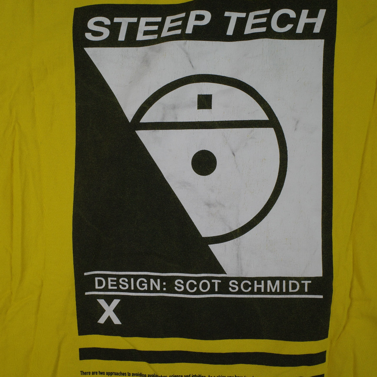 The Northface U Steep Tech Lighting Long Sleeve Yellow Mens XL