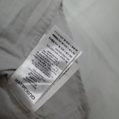 Quicksilver Wilsden Short Sleeve Button Up Shirt Grey Size Medium RRP $59 2015