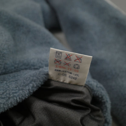 Montbell Polartec Fleece Quarter Snap Pullover Vintage Japan Made Light Blue Grey Womens Small
