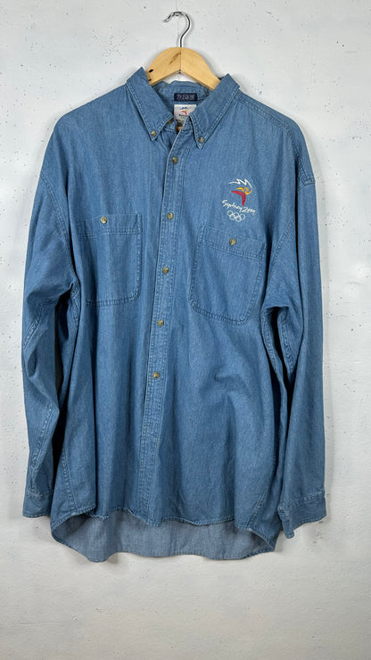 Sydney 2000's Olympics Denim Shirt (XL)