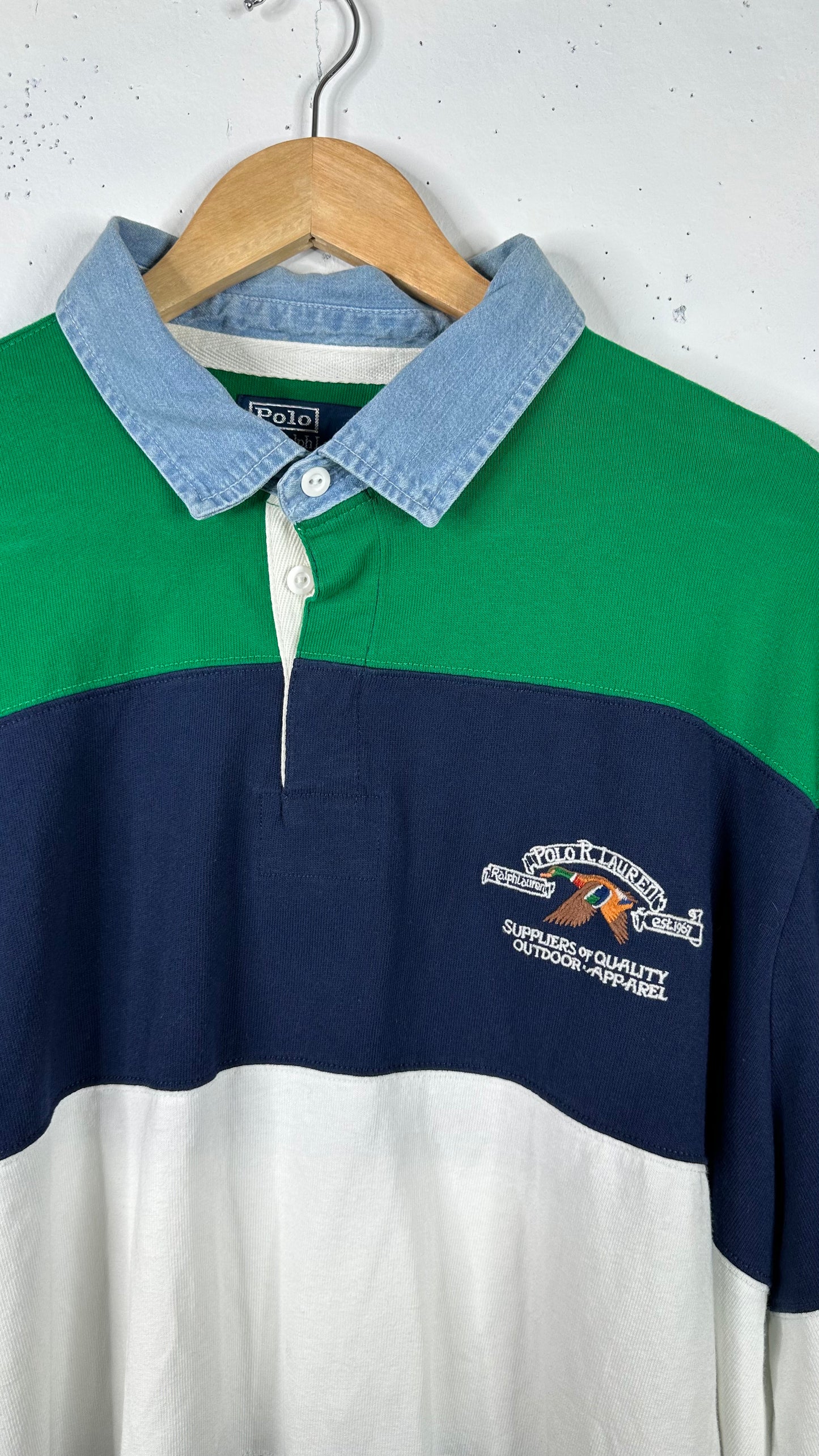 Ralph Lauren Polo Duck Stripe Rugby New (XXL)