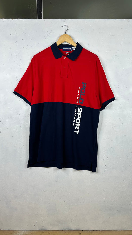 Ralph Lauren Polo Sport Red/Blue Polo New (L)