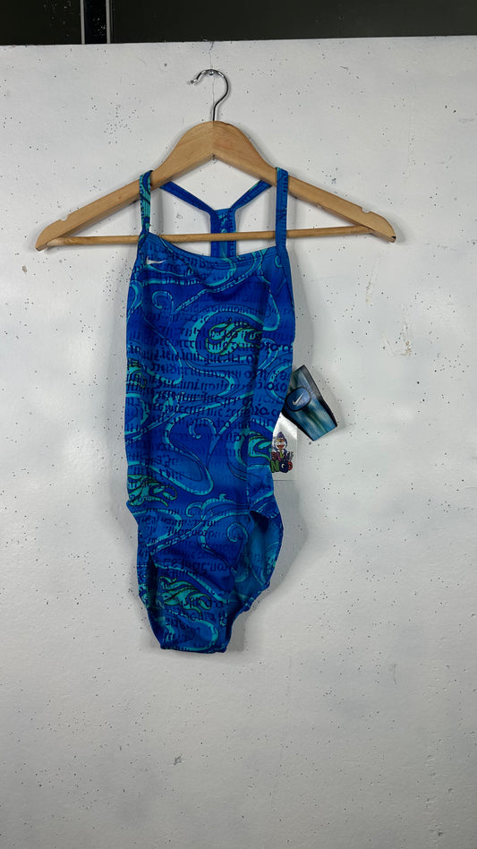 Nike Vintage Swimsuit Blue New (Women's 4)