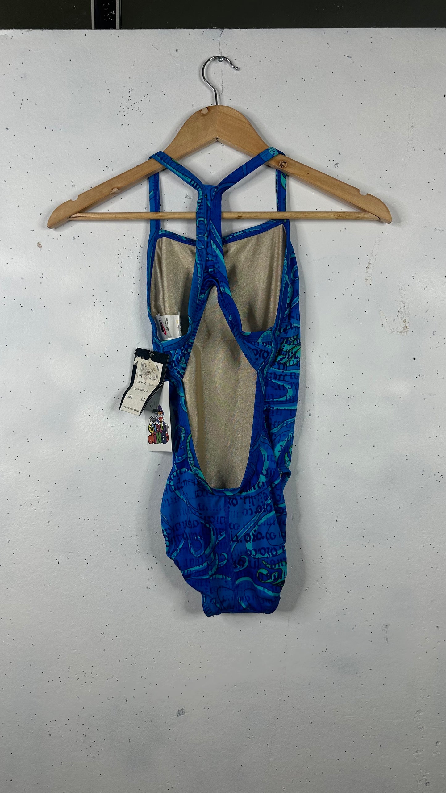 Nike Vintage Swimsuit Blue New (Women's 4)