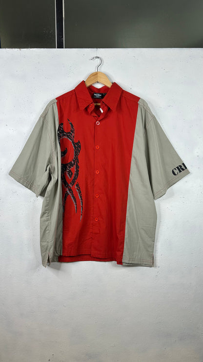 Hard Rock Crew Red Button Up Shirt (XXL)