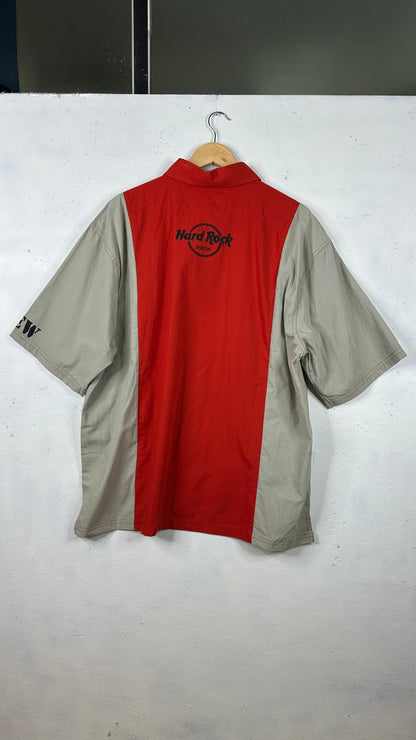 Hard Rock Crew Red Button Up Shirt (XXL)