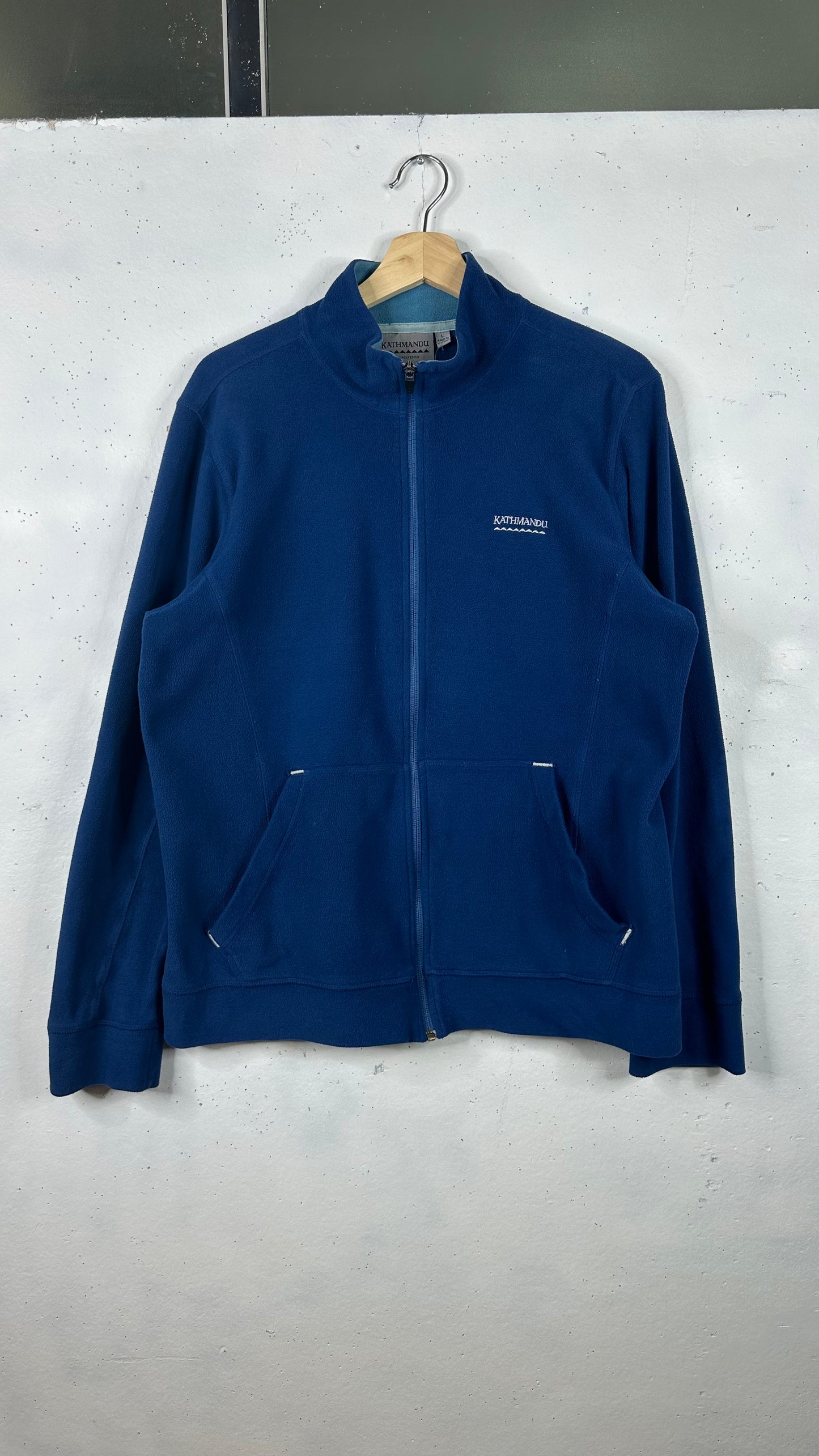 Vintage Kathmandu Blue Fleece Zip Up (L)