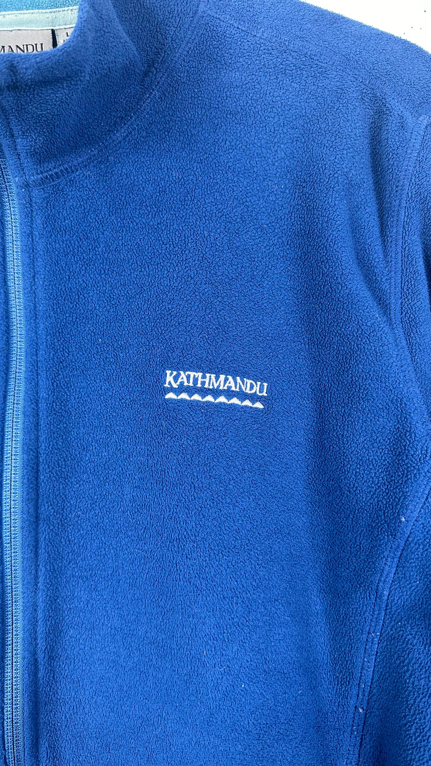 Vintage Kathmandu Blue Fleece Zip Up (L)