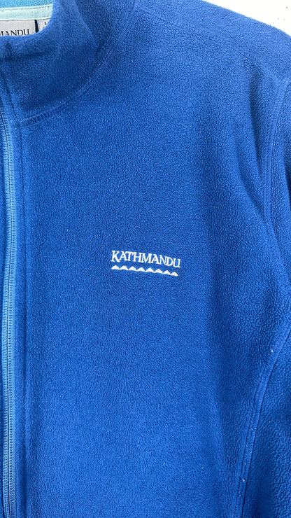 Vintage Kathmandu Blue Fleece Zip Up (L)