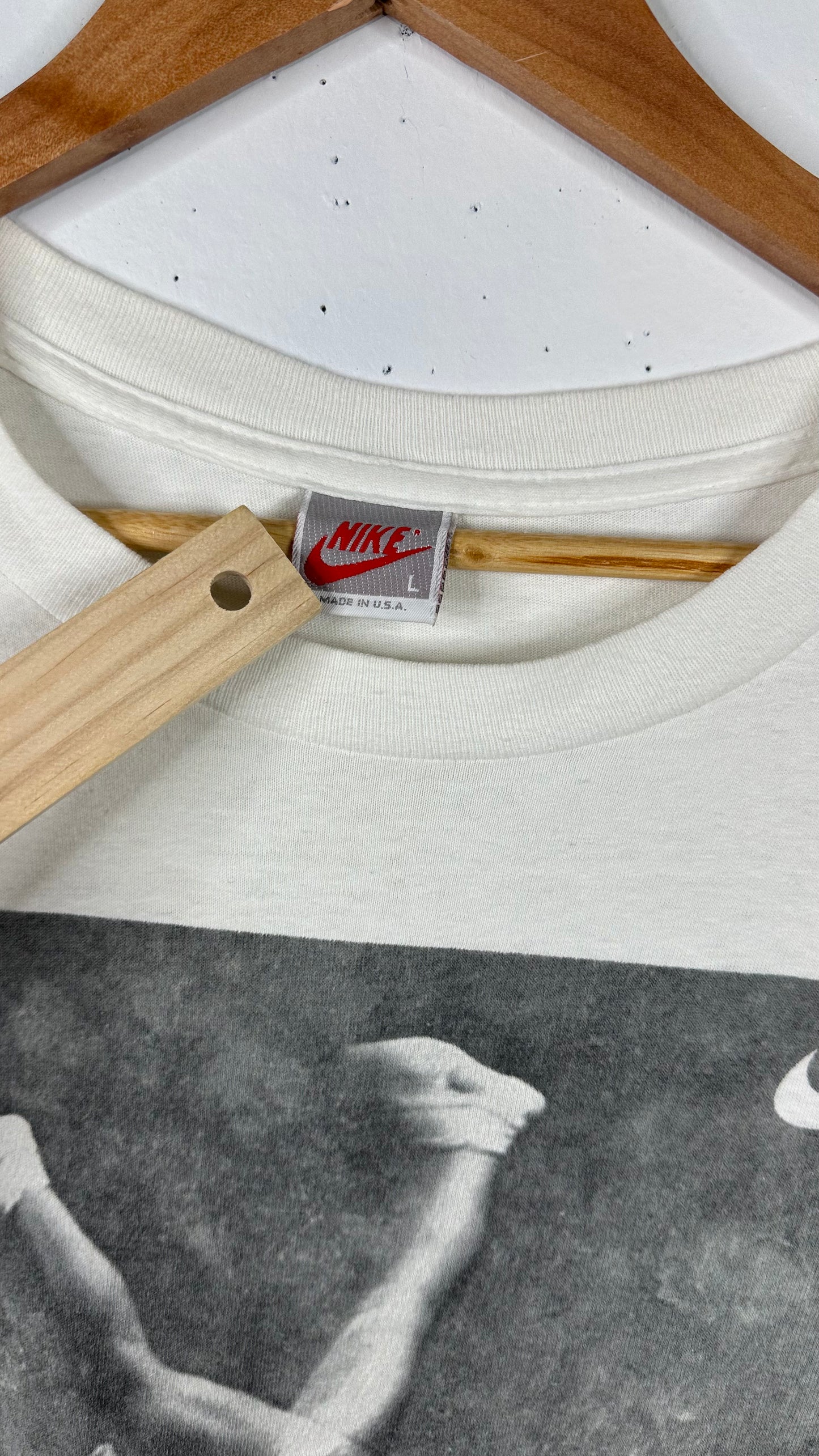 Vintage Nike Whimps Need Not Apply White Tee (L)